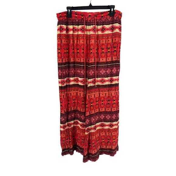 RAGA Anthropologie Women's Boho Wide Leg Pants Size Large - Picture 1 of 6